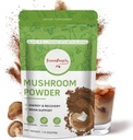 GROENPEOPLE paddopoeder paddosupplement - 10-in-1 paddo's Lions Mane poeder met Reishi/Cordyceps/Chaga/Turkije staart/Maitake/complex voor cognitieve functie & Immune Support 78 porties
