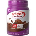 Premier Proteïnepoeder, Chocolade Milkshake, 30g Proteïne, 1g Suiker, 100% Wei Proteïne, Keto Vriendelijk, Geen Soja, Glutenvrij, 24,5 oz (17 Serven)