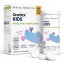 OraTicx Kids Tandheelkundige Probiotica voor Anti-Cavity + gezonde tanden en Gums, 8 miljard CFU Probiotica voor Orale Gezondheid, Yogurt smaak 1-PK
