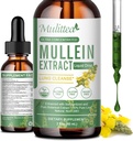 Mullein druppels voor de longen en lymfatische afwatering - Lung Cleanse & Detox- Vegan Mullein Leaf Extract Ondersteuning Immune, Respiratory Digestief -9 Potent Herbal Supplement to Renew -As Liquid