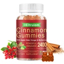 Ceylon Cinnamon Gummies, Ceylon Cinnamon 2400mg met Berberine, Kurkuma, Apple Cider Vinegar, Bitter Melon, Chroom - 60 Tellingen