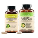 NatureWise Green Coffee Bean 800mg en Garcinia Cambogia 180 Capsules Gewichtsdoelstellingen Ondersteuning