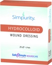 Simpurity Hydrocolloid Wound Dressing, 2" x 2", Doos van 12 "Wound Care Dressing