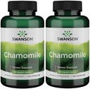 Swanson kamille Stress Support - Gemaakt met Duitse kamillebloem - kruidensupplement om stress, ontspanning en slaapondersteuning te bevorderen - helpt gemakkelijk lichaam en geest - (120 capsules), 2 Pack
