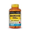 Mason Natural Magnesium 200 mg, Muscle and nerve Function Support, 100 tabletten