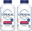 Citracal - Calcium citraat met vitamine D3 - 2 flessen, 280 caplets Elke