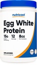 Nutricost Egg White Protein Powder 8oz (Unflavored) - Non-GMO, Glutenvrij