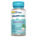 SOLARAY SharpMind Memory Formula - Brain Supplements for Memory and Focus - Cognivia, Gotu Kola & Chaga Mushroom Supplement - Ginkgo Biloba Alternative - 60-Day Guarantee - 30 Servings, 60 VegCaps