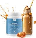 TeamKeto Maaltijd Vervangingspoeder Glutenvrij Bevat MCT poeder, kokosolie, grasgevoed wei-eiwitpoeder & 100% natuurlijke smaken voor Boost Ketosis- Low Carbs & Energy Boost- 742g- Gezouten Karamel