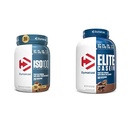 Dymatize ISO100 Gehydrolyseerd Proteïnepoeder, 25g 100% Wei Isolaat Proteïne, Gourmet Chocolade, 20 Servers Elite Caseïne Proteïne Poeder, 100% Micellar Caseïne, Rijke Chocolade, 4 Pond