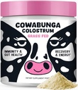 SonoHealth Cowabunga Colostrum - Premium, Pure & Unversed Colostrum Powder Supplement - for Immune Support, Gut Health, Muscle Support & Wellness - Kosher & Halal Certified Calostro