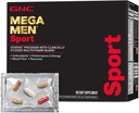 Mega Men Sport Vitapak Programma, Handige Complete Voeding, 4 Producten in 1 Packet, Athletische Performance, Energie, Herstel, Bloedstroom, Arginine, 200mg Cafeïne, Thermogenic, 30 Day Supply