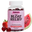 Sakoon voeding Bloating Relief Gummies voor vrouwen - Groene thee, ACV, Dandelion, Buchu Leaf, Natuurlijke spijsvertering Ondersteuning, 60 Gummies, Watermeloen smaak