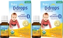 Drops 1072834 400 IE Liquid Vitamin D3 Drops for Babies, 0,08 Fl. Oz (verpakking van 4)
