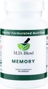 Geheugen - Natuurlijke Blend - Expert Formuled Supplement voor Cognitieve Wellness, Geheugen, & Neurale Functie - Premium L-tyrosine, Fosfatidylserine, Bacopa Monnieri - 30 Capsules 2 Pack
