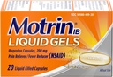 Motrin IB 200mg Liquid Gels - 20 kt, Verpakking van 3