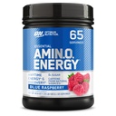 Optimale voeding Amino energie - Pre-workout met groene thee, BCAA, Aminozuren, Keto vriendelijk, Green Coffee Extract, Energiepoeder - Blue Raspberry, 65 Servers (Verpakking mei Vary)