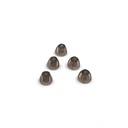 Hearing Aid Domes Smoky Gray Tips Ear Pieces Comfortable for Open Fit BTE Sound Amplifier PSAP Kit Invisible, except for RIC 5mm (S * 5)