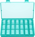 BUG HULL Weekly pil Organizer 3x per dag, Dagelijks 7 dagen Medicine pil Organizer 3 keer per dag, Travel Pill Case Container voor Vitaminen, Supplementen