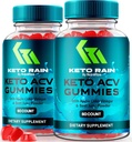 NutraRize (Pack van 2 Keto Regen ACV Gummies voor gewichtsverlies, Officiële KetoRain Keto + ACV Gummy, All-Natural Apple Cider Vinegar voor Digestie Ondersteuning, Premium en gemakkelijk te kauwen Gomitas (120 Gummies)