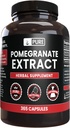 Pure Original Ingredients Pomegranate Extract No Magnesium Or Rice Fillers, Always Pure, Lab Verified (365 Capsules)