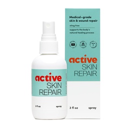 Active Skin Repair Early Aid Healing Skin Spray - Natural & Non-Toxic with Hypochlorus Acid for Minor Cuts, Wounds, Scrapes, Rashes, Sunburns, & More, 3 oz