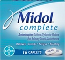 Midol Complete Caplets - 16 Caplets, Verpakking van 3