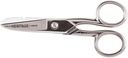 Klein Gereedschap G100CS Schaar, Gemaakt in de Verenigde Staten, Elektrisch Schaar met Stripping Notches en Serrated Blade, 5-1/4-Inch