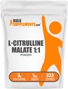 BulkSupplements.com L-Citrulline Malate 1:1 Powder - Citrulline Powder, Amino Acid Supplement - Unflavored & Gluten Free - 3g per porties, 1kg (2,2 lbs) (pakket van 1)