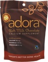 Adora 500 Milligram Calcium Supplement Disk, Biologische Melk Chocolade, 30 Telling (12 Pack)