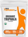 BulkSupplements.com Biologische Triphala Poeder - Haritaki Poeder, Ayurvedische Supplement - Glutenvrij, 960mg per Serving, 100g (3,5 oz) (Pack of 1)
