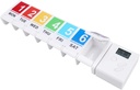CozyCabin 7 dagen pil Organisator met Herinnering Alarm, Portable Weekly Pill Box Organizer Kleine Geneeskunde Organisator voor Vitaminen Supplementen Visolie & Artritis Vriendelijk