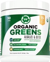 Biologische Greens Powder - USDA Organic - Non-GMO - 15 Superfoods - Detox en Immune Health Voordelen Inclusief Spirulina, Matcha Green Tea, en Ashwagandha - 30 Serven