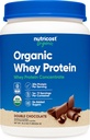 Nutricost Biologische Wei Proteïne Concentraat, Dubbele Chocolade Smaak, (1LB) - Glutenvrij, Non-GMO