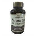 Windmolen Calcium, Magnesium en Zink tabletten 100 tabletten (verpakking van 4)