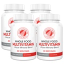 Silver Fern Whole Food Daily Multi Vitamine w/Trace Mineral Blend Supplement - 4 Flessen - 60 Vegicaps Elke - 120 Dag Supply - Natural, Non-GMO, Vegan, Multivitamine - Zero Synthetischen