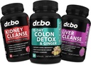 Colon Cleanser Detox & Nier Lever Reiniging - 15 dagen Colon Reiniging pillen, Nier Lever Detox Ondersteuning Supplement - Bowel beweging supplementen, nieren, blaas, urinetrek, galblaas pillen