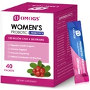 OMOGS Women's Probiotic,120-Billion-CFUs, 18 Strains, with 3 Prebiotics and Cranberry Extract, Help for Immune Booster, Digestive Health, Gut Health and Vaginal Health