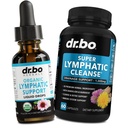 Lymfatische Drainage Supplementen Drops & Pills - Biologische Lymfatische ondersteuning Liquid Drops Reinigen Capsules met Echinacea, Gember, Dandelion, Red Root Supplement Lymph Node Detox Cleanse System Drainage