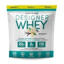 Designer Wellness, Designer Whey, Natural When Protein Powder with Probiotics, Fiber, and Key B-Vitamins for Energy, Gluten-Free, French Vanilla, 4 lb