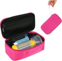 Beautyflier Travel Carrying Case voor Portable Nebulizer, Inhaler Spacer voor kinderen en volwassenen, Inhaler Holder Astma Carrying Bag met Mesh Pocket voor Geneeskunde en andere Essentials, Roze (Alleen zaak)