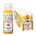 Elixir Shots, Vitality Immunity Wellness Shot with 100% Organic Ingredients, Cold-Pressed Red Hawaiian Turmeric, Peruvian Ginger, Pineapple and Black Pepper, No Sugar or Artificial Additives, 12 Pack