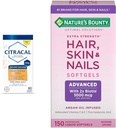 CITRACAL Slow Release 1200, 1200 mg Calciumcitraat en Calcium Carbonaat Blend & Nature's Bounty Advanced Hair, Skin & Nails