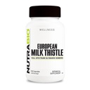 NutraBio European Milk Thistle Supplement, 241mg - Ondersteunt Antioxidant Voordelen en Wellness, 90 Capsules