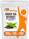 BulkSupplements.comgreen Tea Extract Powder - 50% Polyfenolen Supplement, EGCG Supplementen - Glutenvrij, 500mg per portie, 500g (1.1 lbs) (verpakking van 1)