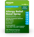   Basic Care 24-Hour Allergy Relief Nasal Spray, Fluticasone Propionate (Glucocorticoid), 50 mcg Per Spray, Full Prescription Strength, Non-Drowsy, 0.54 fl oz (Pack of 1)