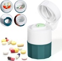 Pill Crusher en Cutter, Pill Grinder voor kleine pillen en vitamines, Pill Crusher Grinder Fijn poeder, 4-in-1 Medicine Pulverizer Grinder, Pill Cutter met medische opslag