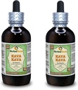 Kava Kava (Piper Methysticum) Glyceriet, gedroogd Root Alcoholvrije Liquid Extract (Brand Name: HerbalTerra, Trots Made in USA) 2x4 fl.oz (2x120 ml)