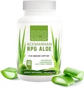 RPG Acemannan Aloë Vera Capsules - Aloëvera Dieetsupplement met Immune en Gut Support Aloë Vera Poeder Capsule - 60 Pillen (250 MG)