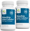 Terry natuurlijk Rosehip Joint Comfort - Gezonde gezamenlijke mobiliteit en flexibiliteit Ondersteuning Supplement - Supplement met type II Collagen - Gezamenlijke structuur en cartilage supplement - 60 capsules (2 verpakkingen)
